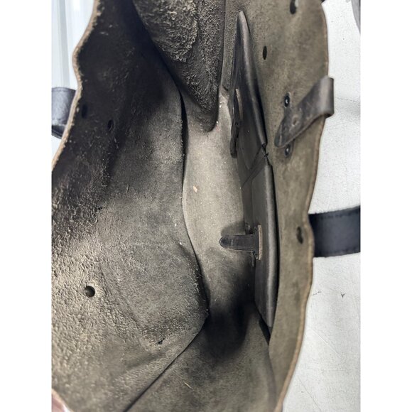 Women Business Shoulder bag Genuine Leather Everyday Purse Black & Brown - Picture 4 of 4